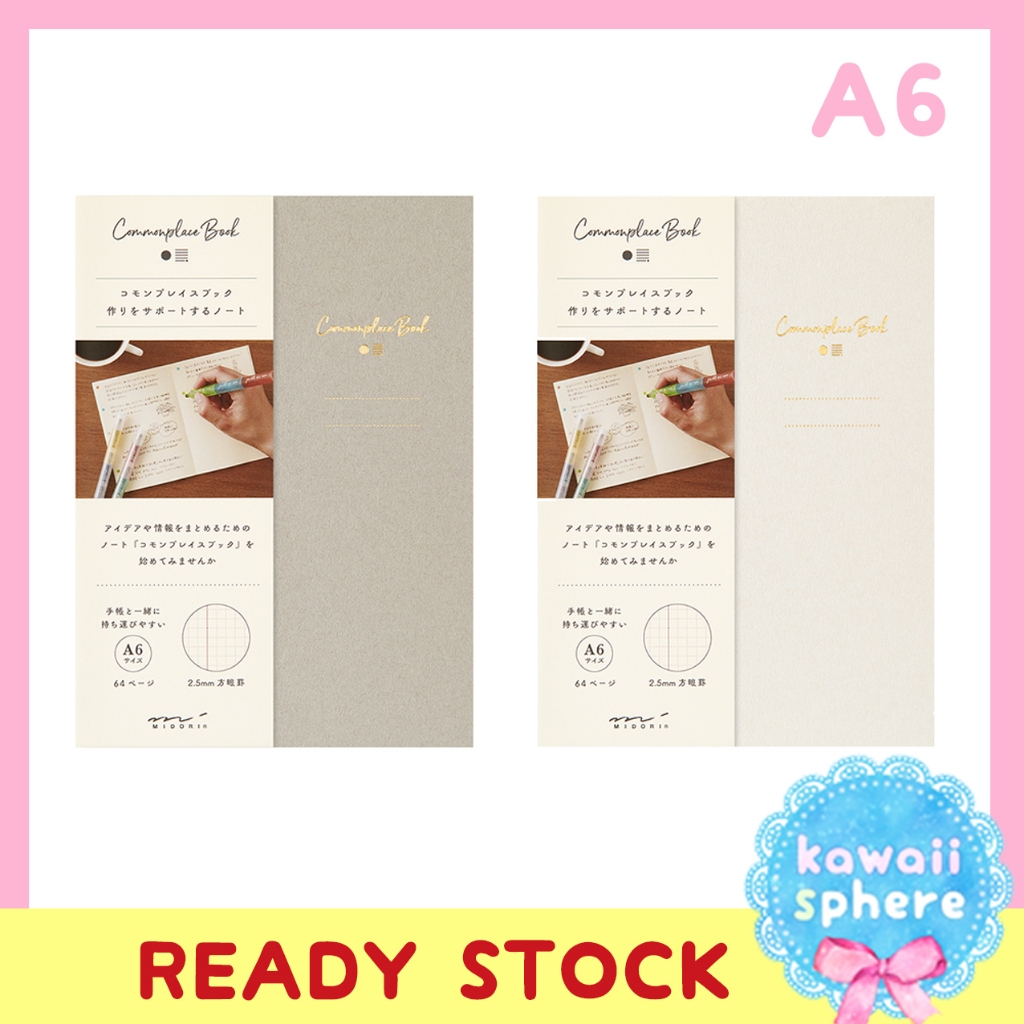 Jual Midori Commonplace Note A6 | Commonplace Book | Ready Stock ...