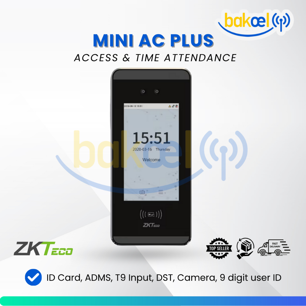 Jual ZKTECO Mini AC Plus Mesin Absen Fingerprint Face Recognation RFID ...