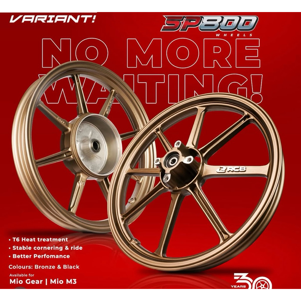Jual Velg RCB Racing Boy Sp800 Mio 125 / Mio M3 / Fino 125 / Xride 125 ...