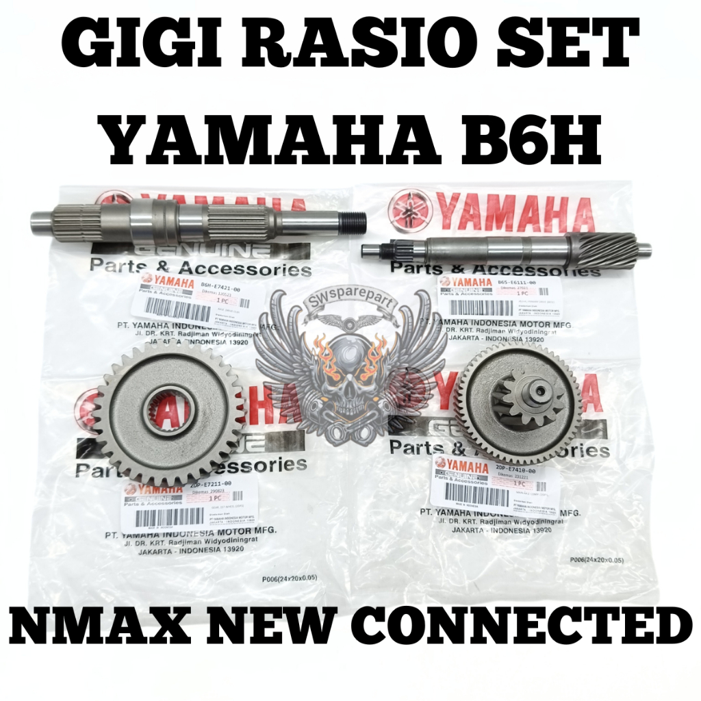 Jual ORIGINAL GIGI RASIO SET YAMAHA B6H NMAX NEW CONNECTED KUALITAS ...