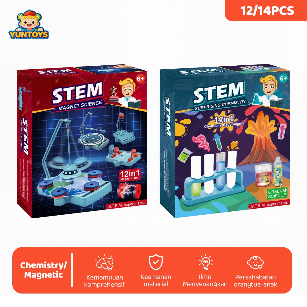Jual YUNTOYS STEM Surprising Chemistry Magnet Mainan Edukasi Mainan ...