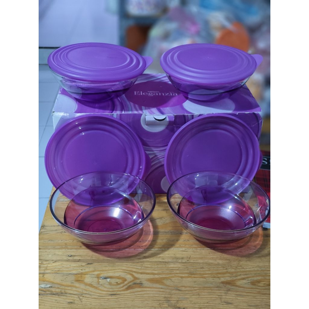 Jual Tupperware Eleganzia Purple | Shopee Indonesia