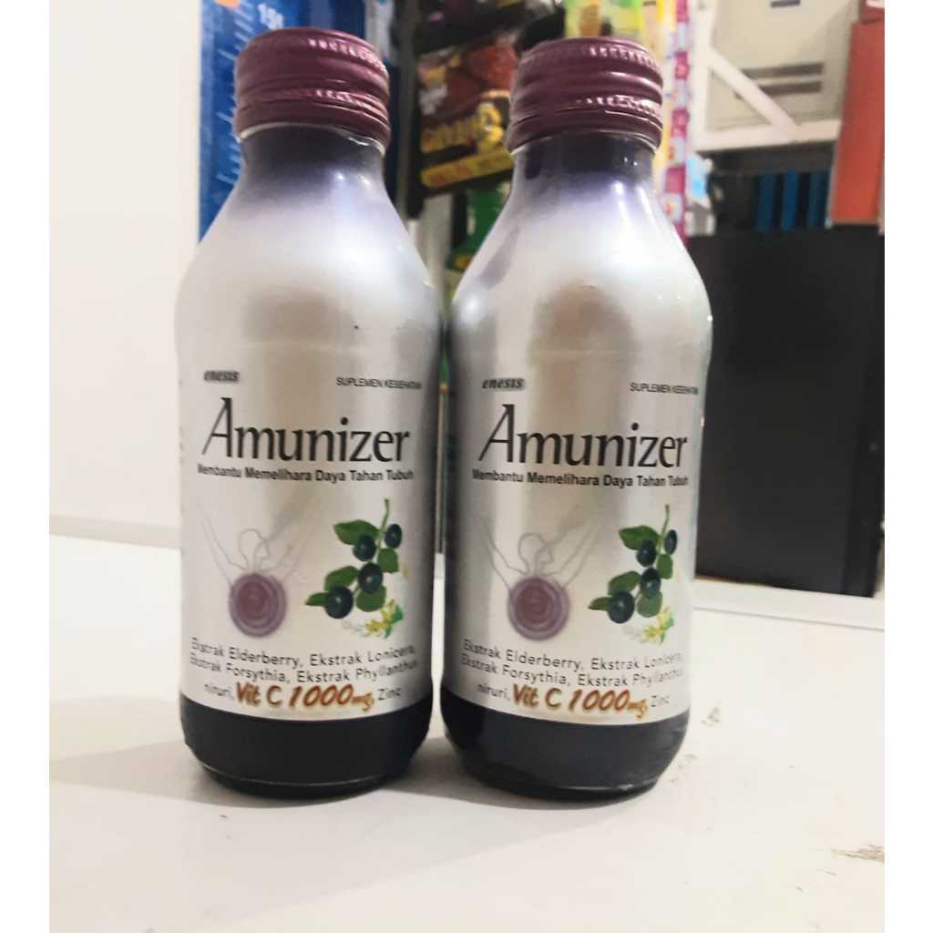 Jual AMUNIZER BOTOL 140 ML MINUMAN VITAMIN C 1000 MG ZINC | Shopee ...