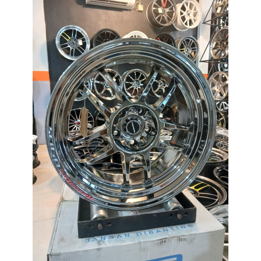 Jual RACING HART CP035 LFE011 18X9(114.3)5 22 BLACK CHROME | Shopee ...