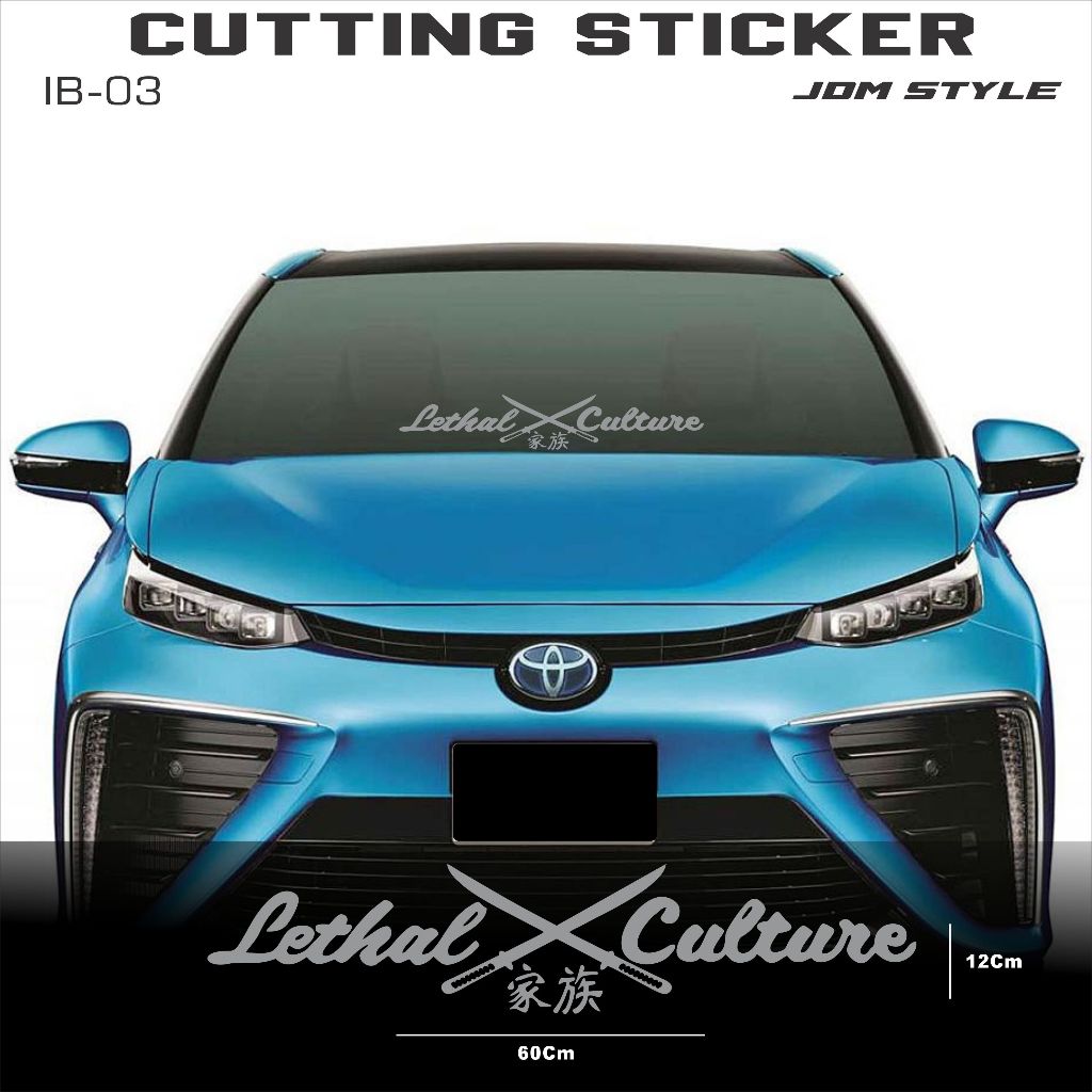 Jual STICKER HURUF DI KACA MOBIL MODEL JDM STYLE TERBARU DESIGN KEREN ...