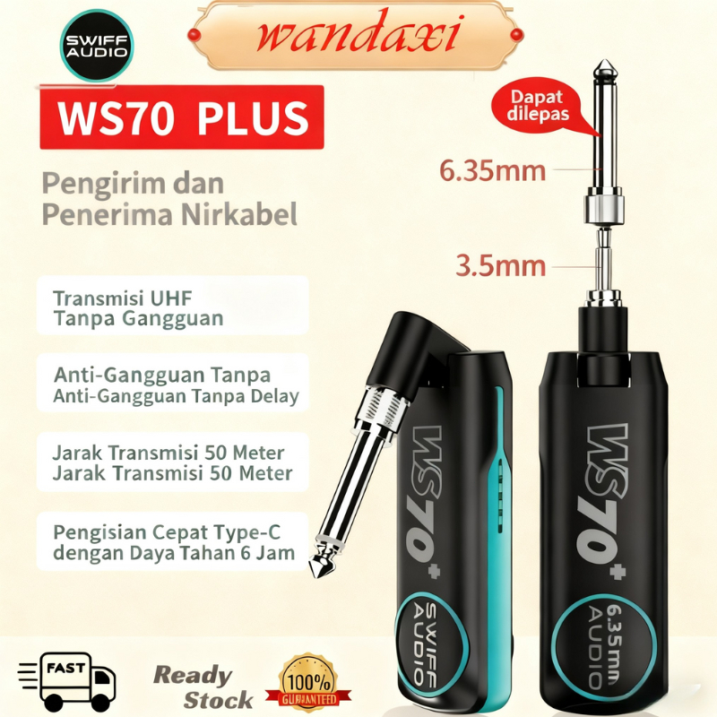 Jual COD Swiff Audio WS-70+/WS 70 Plus Sistem Nirkabel Portabel ...