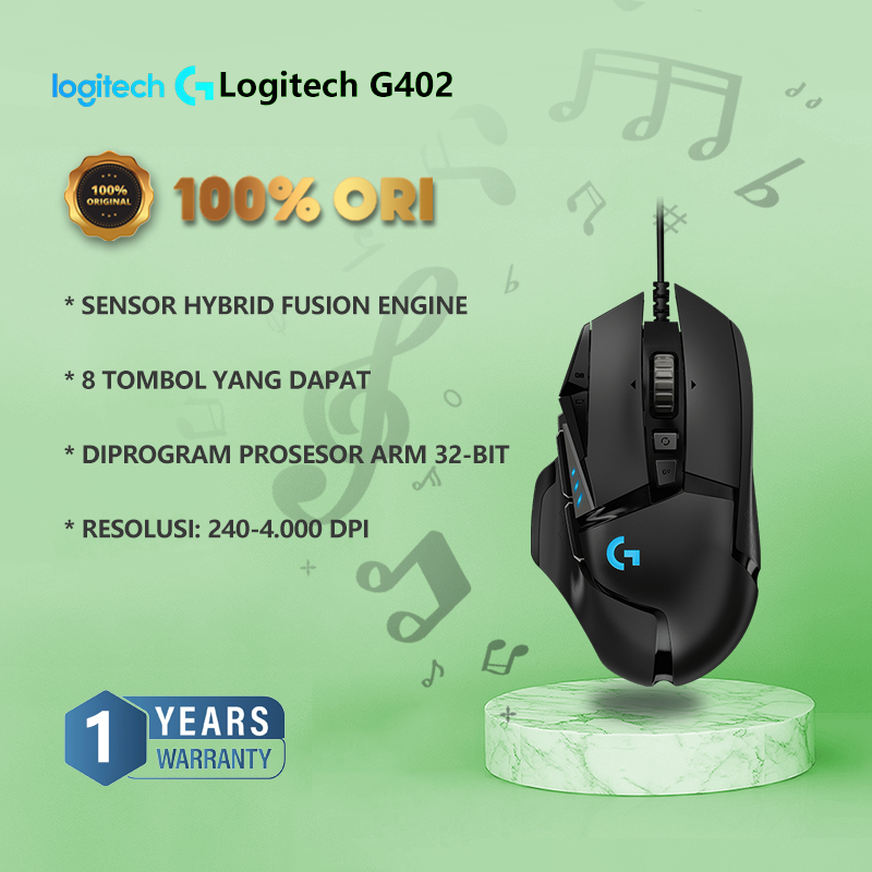 Jual Logitech G402 Hyperion Fury Ultra-Fast FPS Gaming Mouse 420-4000 ...