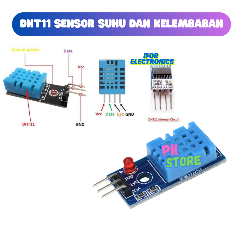 Jual DHT11 SENSOR SUHU DAN KELEMBABAN ARDUINO MINI PC | Shopee Indonesia