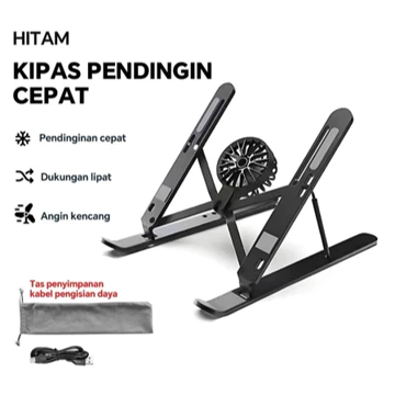 Stand Holder 100 Alluminium Full Alluminium Laptop Macbook Notebook IPAD Mac Dudukan Lipat Pro