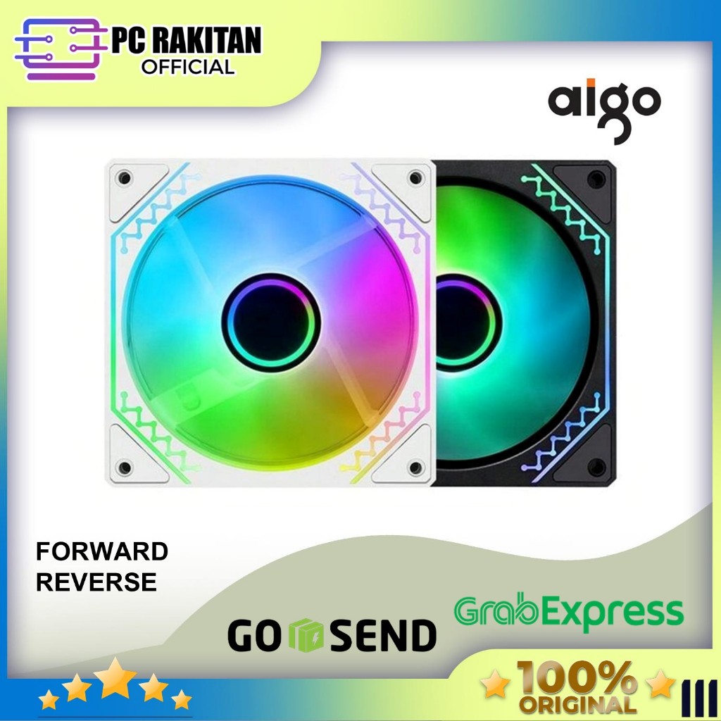 Jual AIGO AIR12S A-RGB Cooling Fan [Single Fan] Forward / Reverse ...