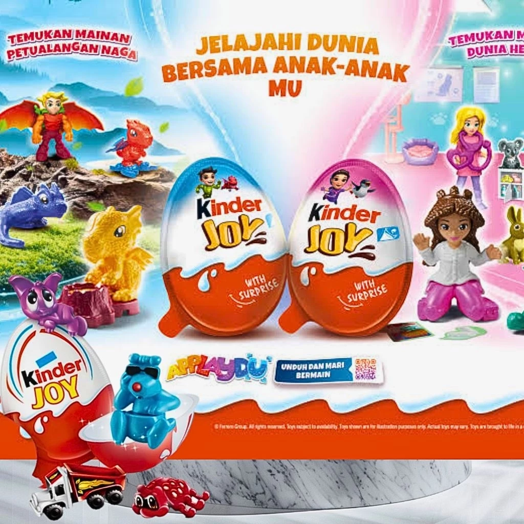 Kinder Joy Mainan Anak Surprize Tanpa Coklat,Mainan Edukasi dan Kreatif