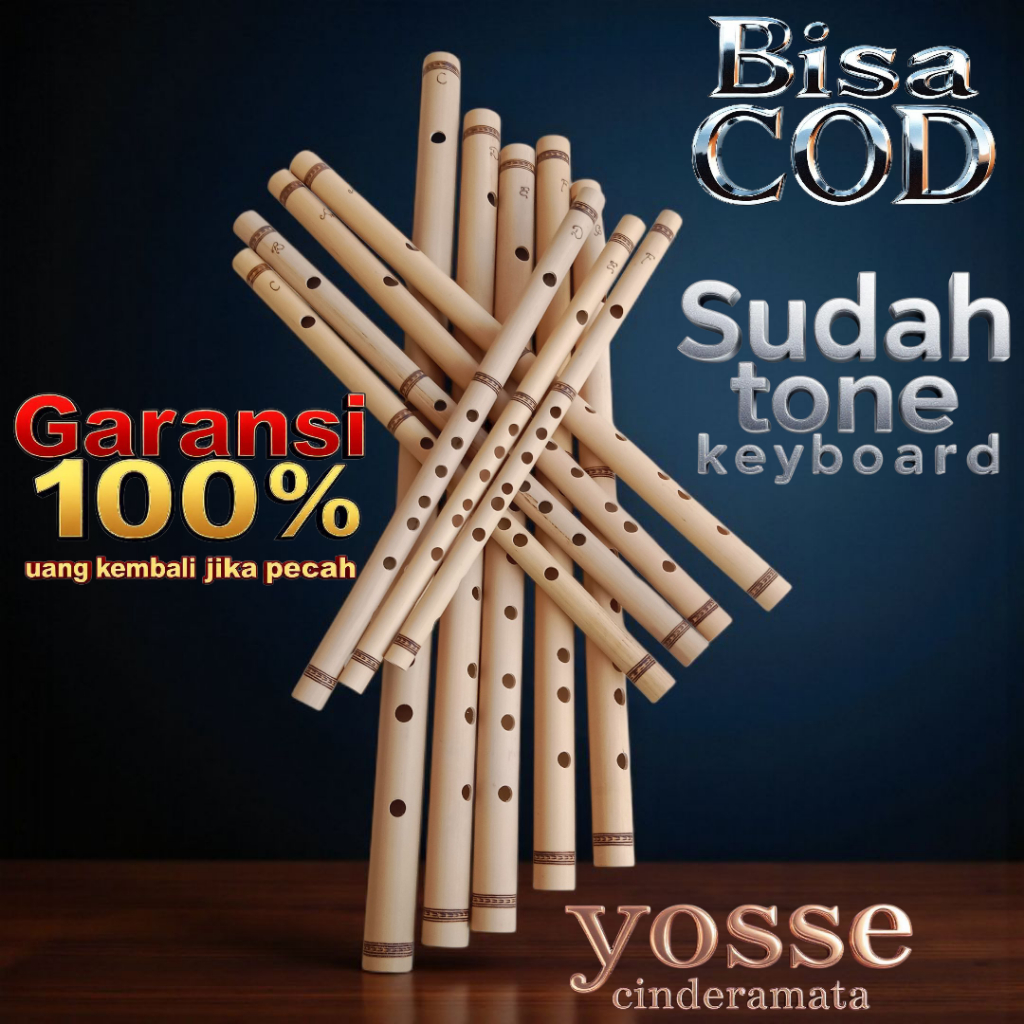 Jual Suling Dangdut Bijian Suling Bambu Aqurat Bisa Pilih Nada Packing ...
