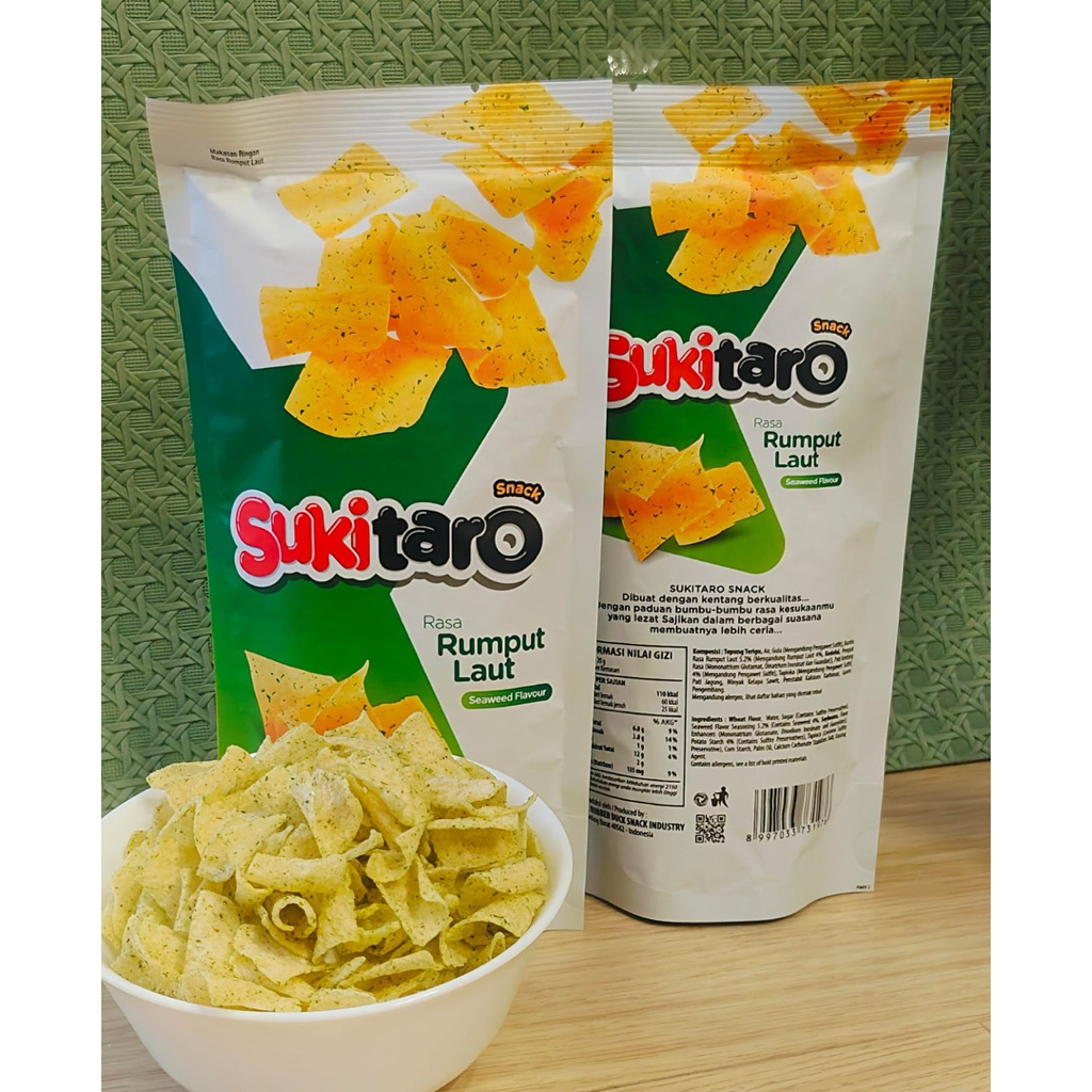 Jual Suki Taro snack dengan 4 varian rasa {Rumput laut, kari jepang ...