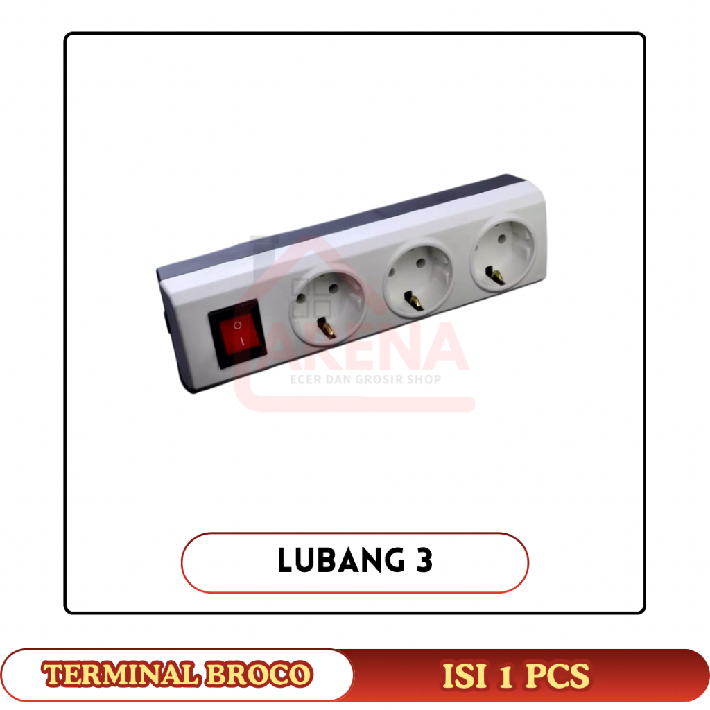 Jual Broco Terminal Stop Kontak Socket Arde Broco Stopkontak Lubang 3 ...