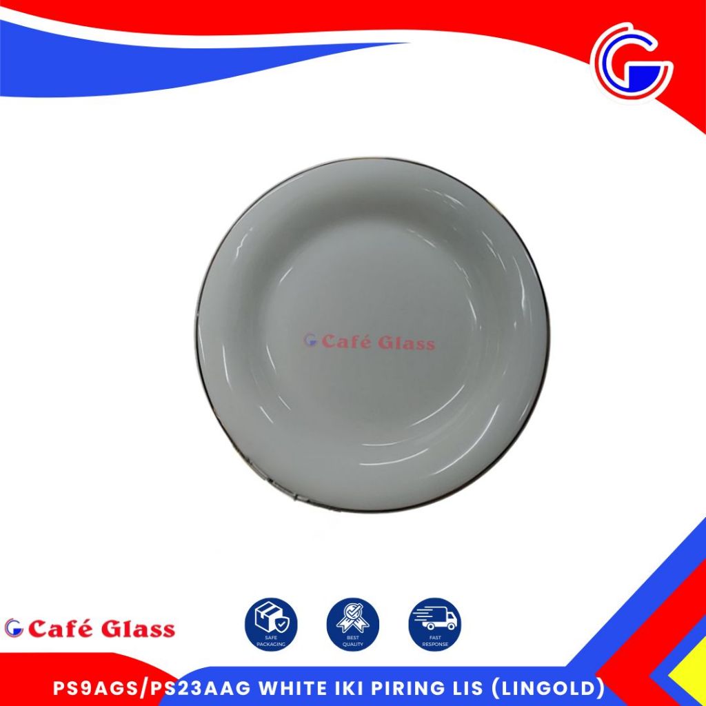 Piring Soup 9 Inch Keramik / Piring Makan Lismas Indokeramik / Piring Putih Aesthetic Tebal