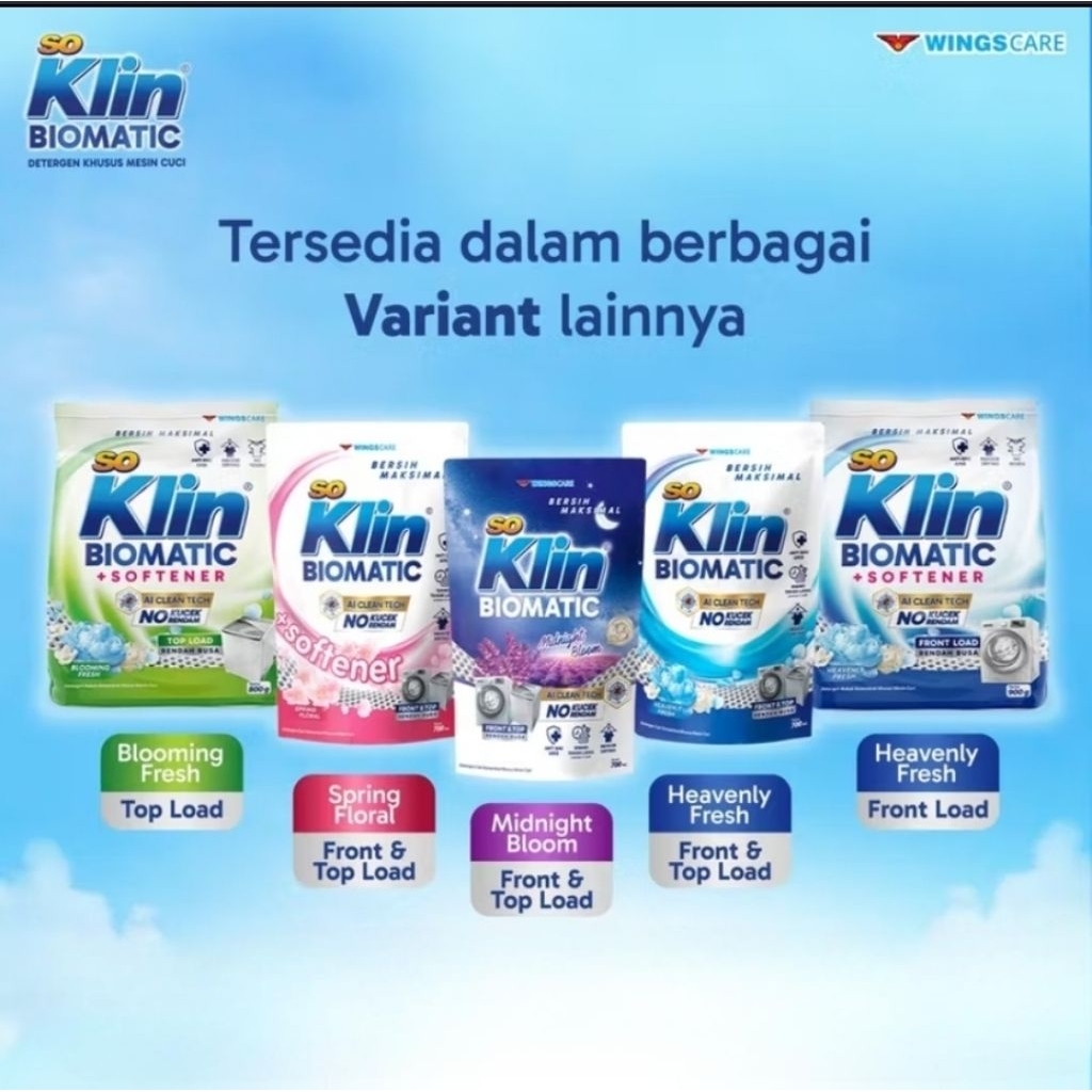 Jual Promo So Klin Soklin Biomatic + Softener Front Top Expert Sabun ...