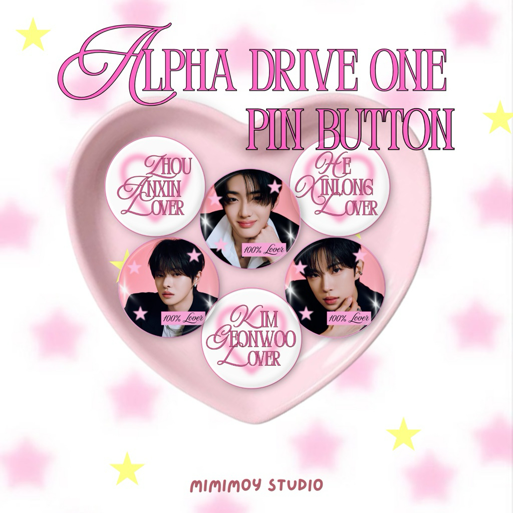 Jual ALPHA DRIVE ONE Pin Button Set Fanmade | Shopee Indonesia