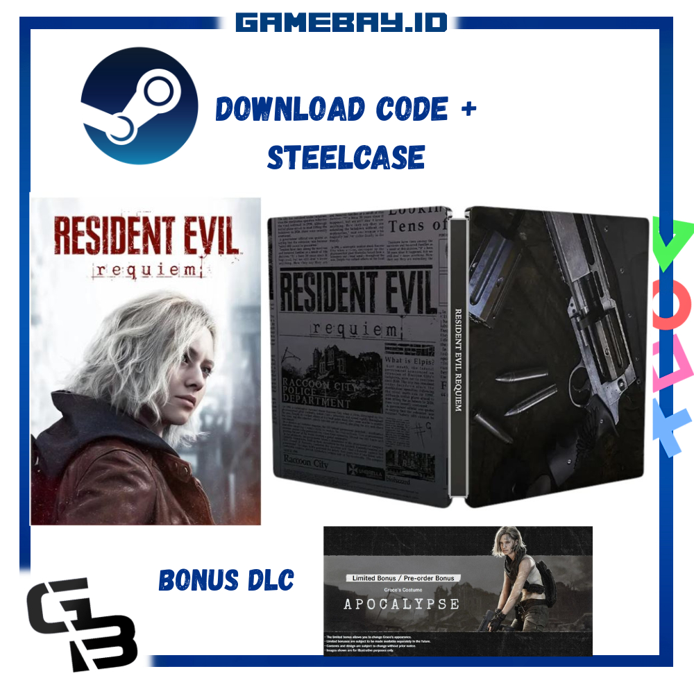 Jual PC / Steam Download Code for Resident Evil 9 Requiem + Steelcase ...