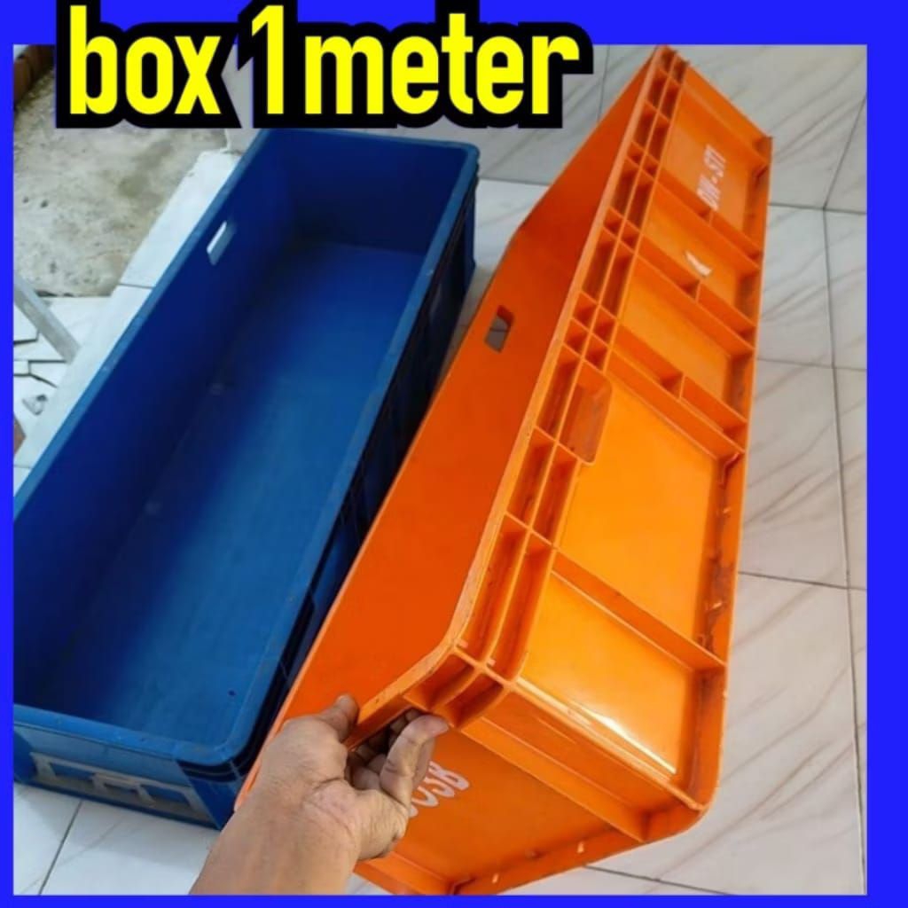 Jual box 1meter ukuran 101*23*33cm bahan tebal hdpe tahan banting ...