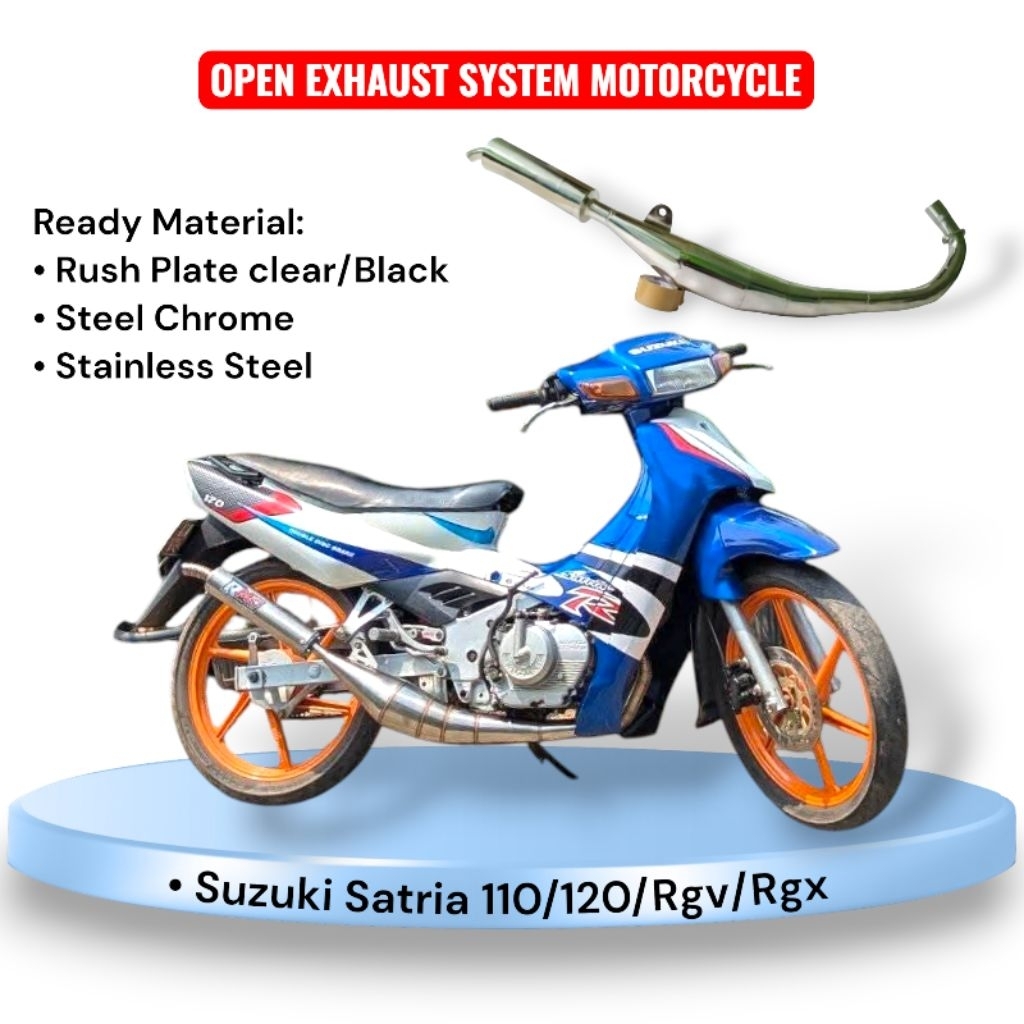 Jual Open Exhaust system V1 Suzuki Rg110 Sport Rgv120 Rgx Motorcycle ...