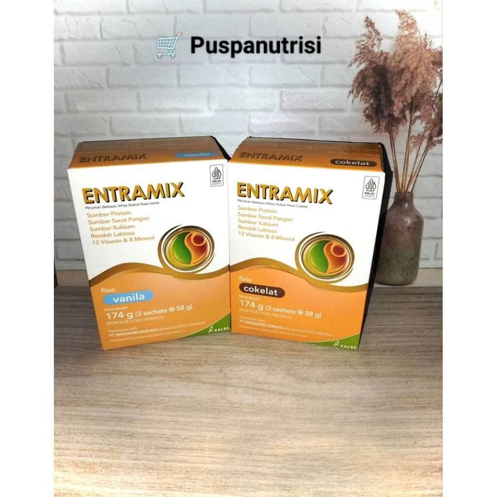 Jual ENTRAMIX VANILA (kemasan Baru) ENTRAMIX COKELAT (Kemasan Baru ...