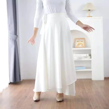 Himari Flare Skirt Rok Lilit Premium Sateen Rok Wanita