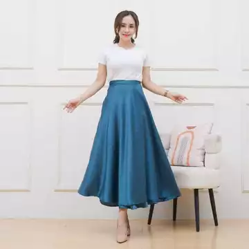 Rok Lilit Satin Silk Premium Rok Flare Wanita Polos Masakini Korean Style HIMARI SKIRT