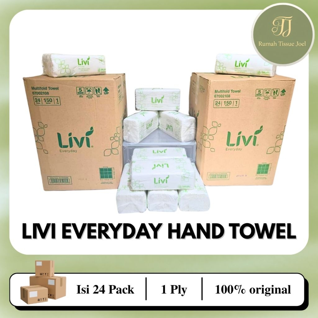 Jual Tisu Tissue Livi Everyday Multifold Hand Towel 1 dus isi 24 pack ...