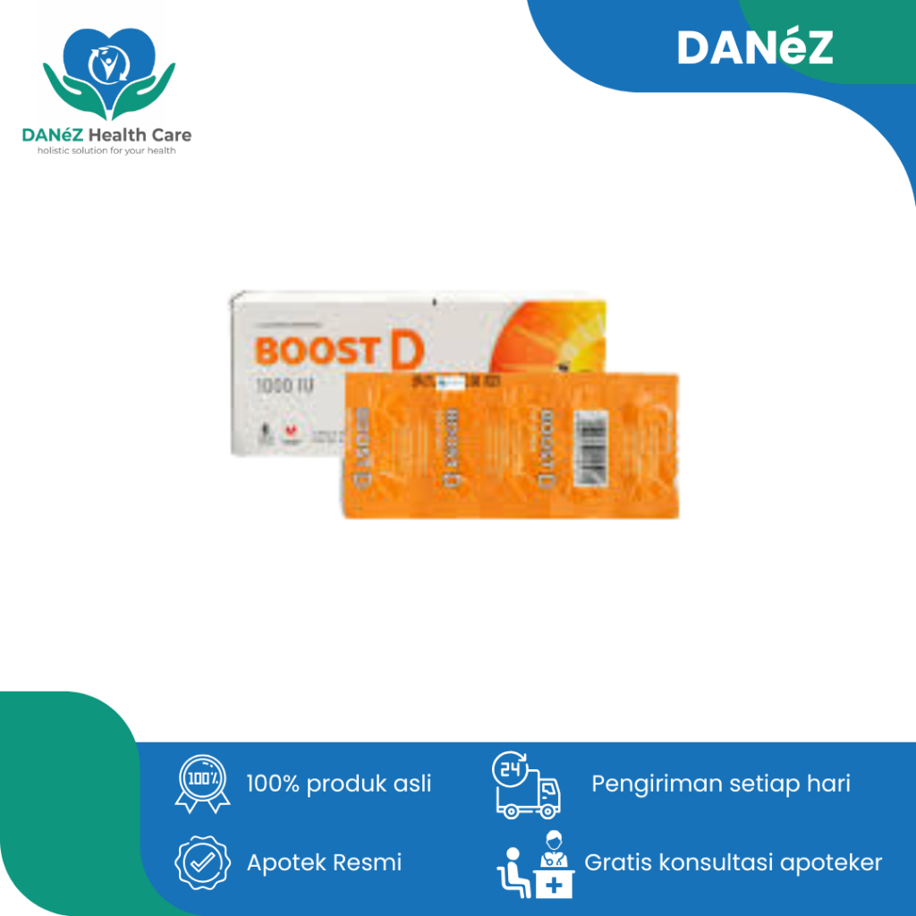 Jual BOOST D 1000 1 BOX ISI 30 STR 10 TAB VITAMIN UNTUK MENJAGA ...