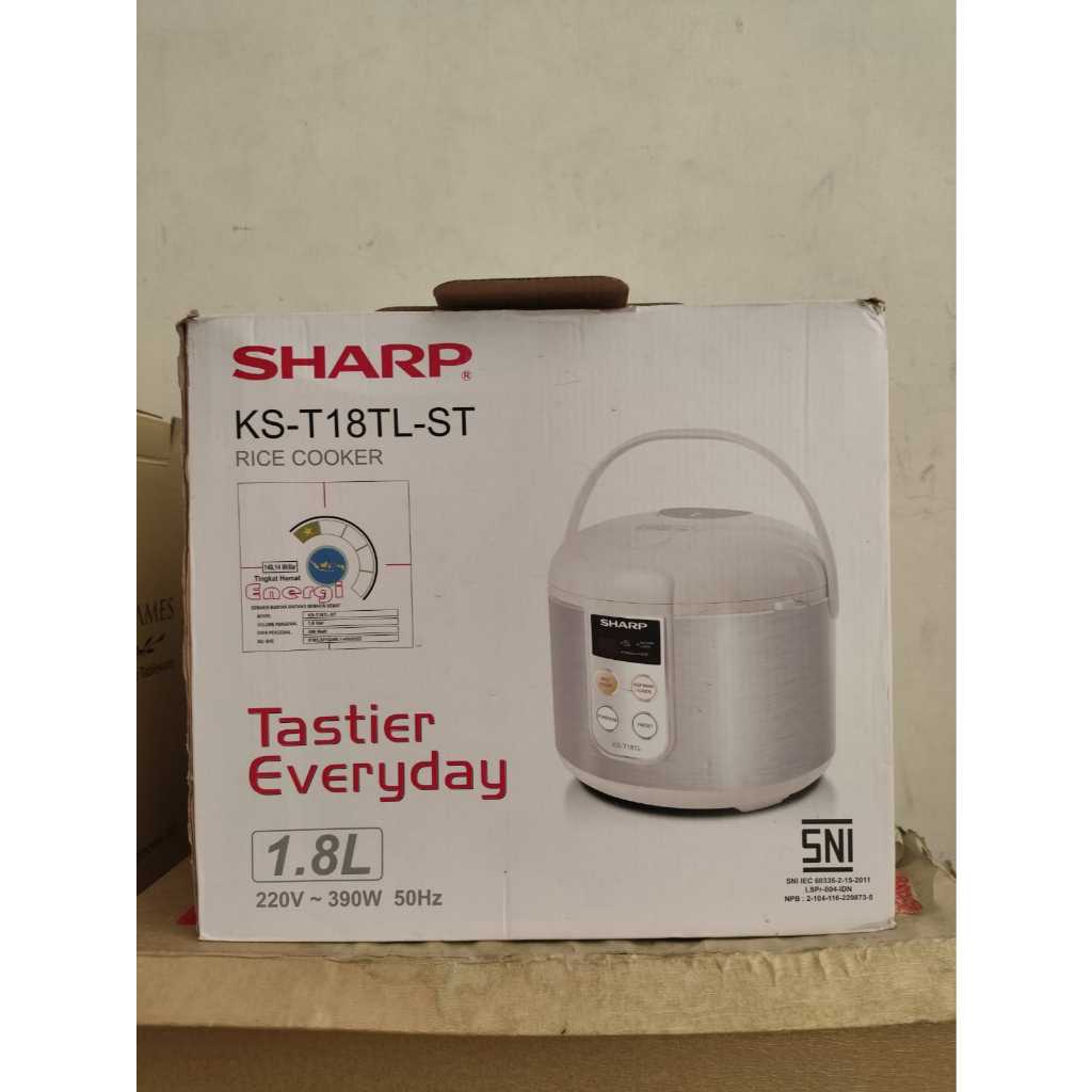Jual Sharp Rice Cooker KST18TLST (BNOB) | Shopee Indonesia