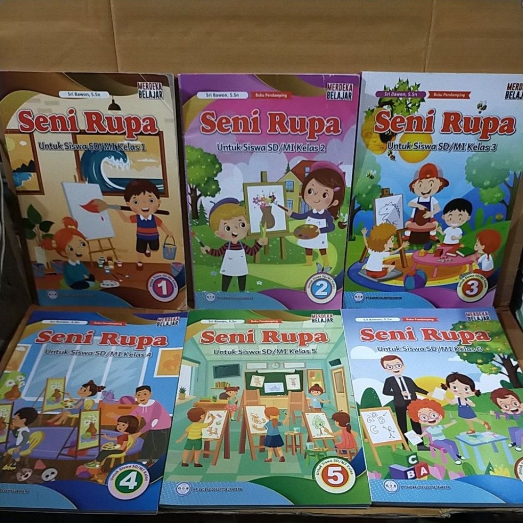 Jual buku paket pelajaran seni rupa untuk SD kelas 1 2 3 4 5 6 ...