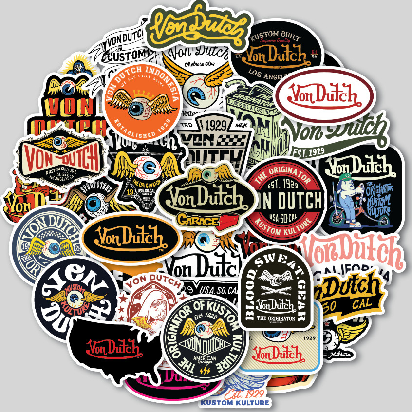 Jual Sticker Pack Von Dutch Edition – Stiker Aesthetic Anti Air untuk ...