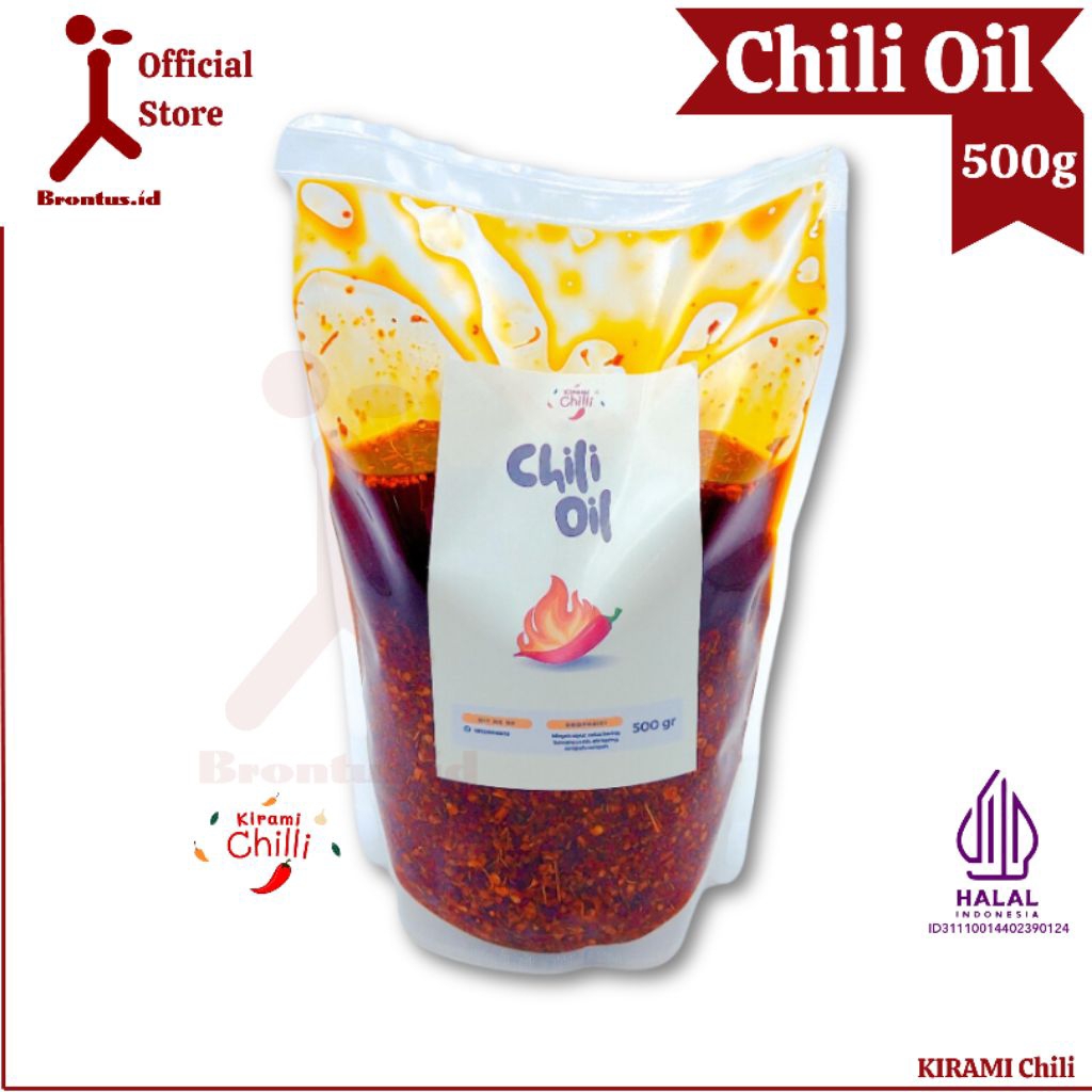 Jual BrontusID - KIRAMI Chili Oil Halal 500 gram - Original Kirami ...