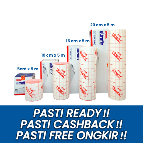 Jual ONEMED ULTRAFIX PLESTER PERBAN LUKA NON WOVEN 10cm x 5m READY ...