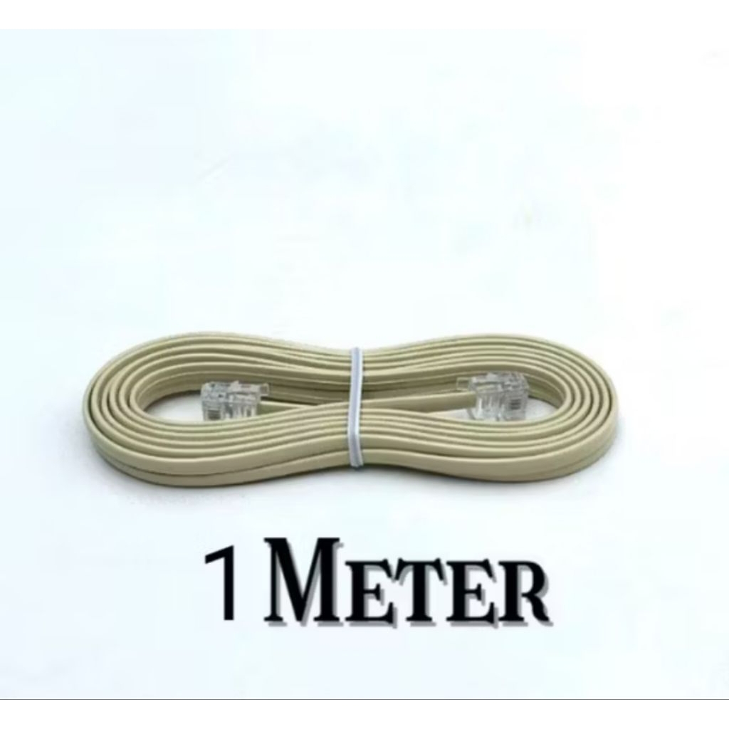Jual KABEL LINE Telepon +RJ11 1Meter Merk Era | Shopee Indonesia