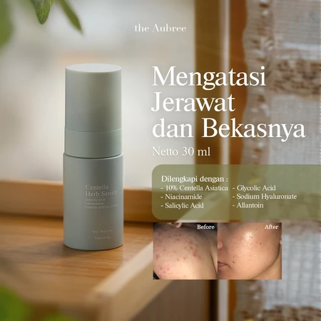 Pratinjau The Aubree Centella Herb Serum 30 ml Serum Anti Jerawat