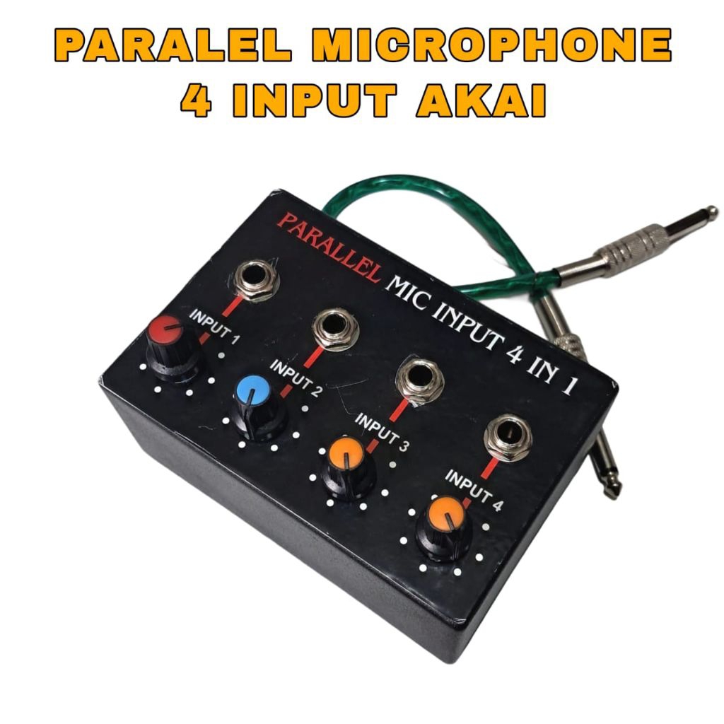 Jual Paralel Mic 4 Input Jack 6,5 mm Alat Penambah Lubang Microphone ...