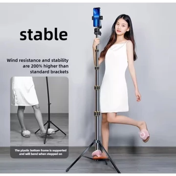 Tripod Kokoh Full Besi Tripod Handphone Chrome 2 1 Meter Holder Hp