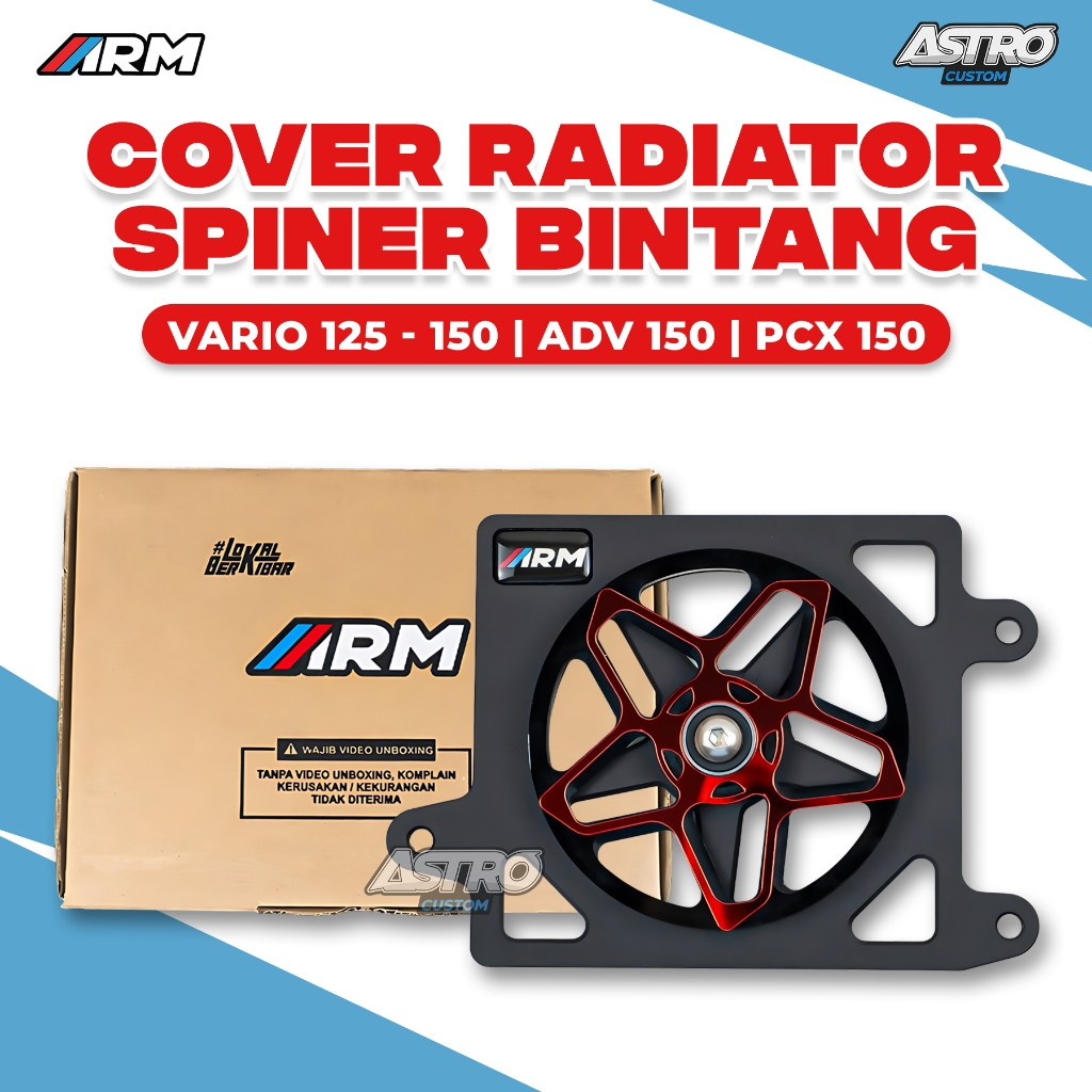 Jual Cover Radiator Spiner Bintang Vario 125 Vario 150 PCX ADV 150 3D ...