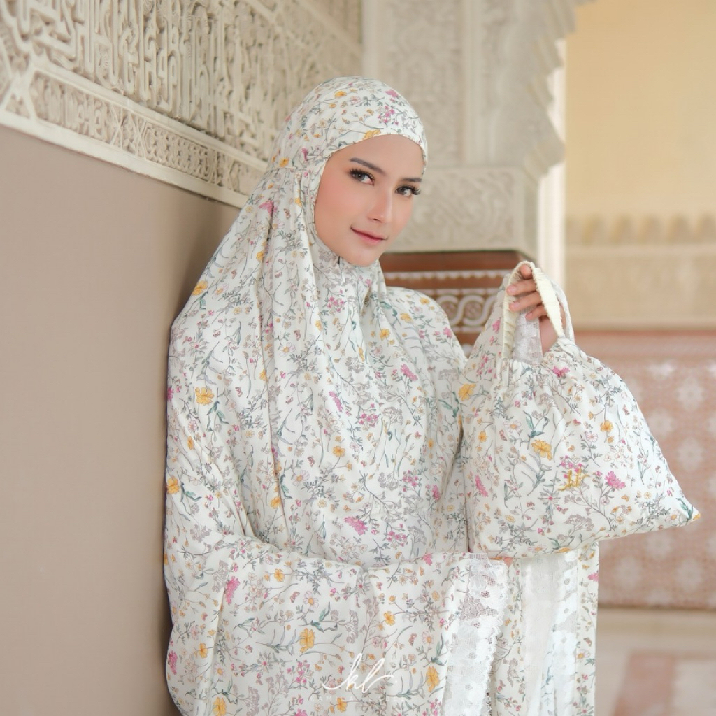 KAMILA LABEL - Mukena Dewasa Katun Rayon Viscose Premium 2in1 Renda Alyana Series