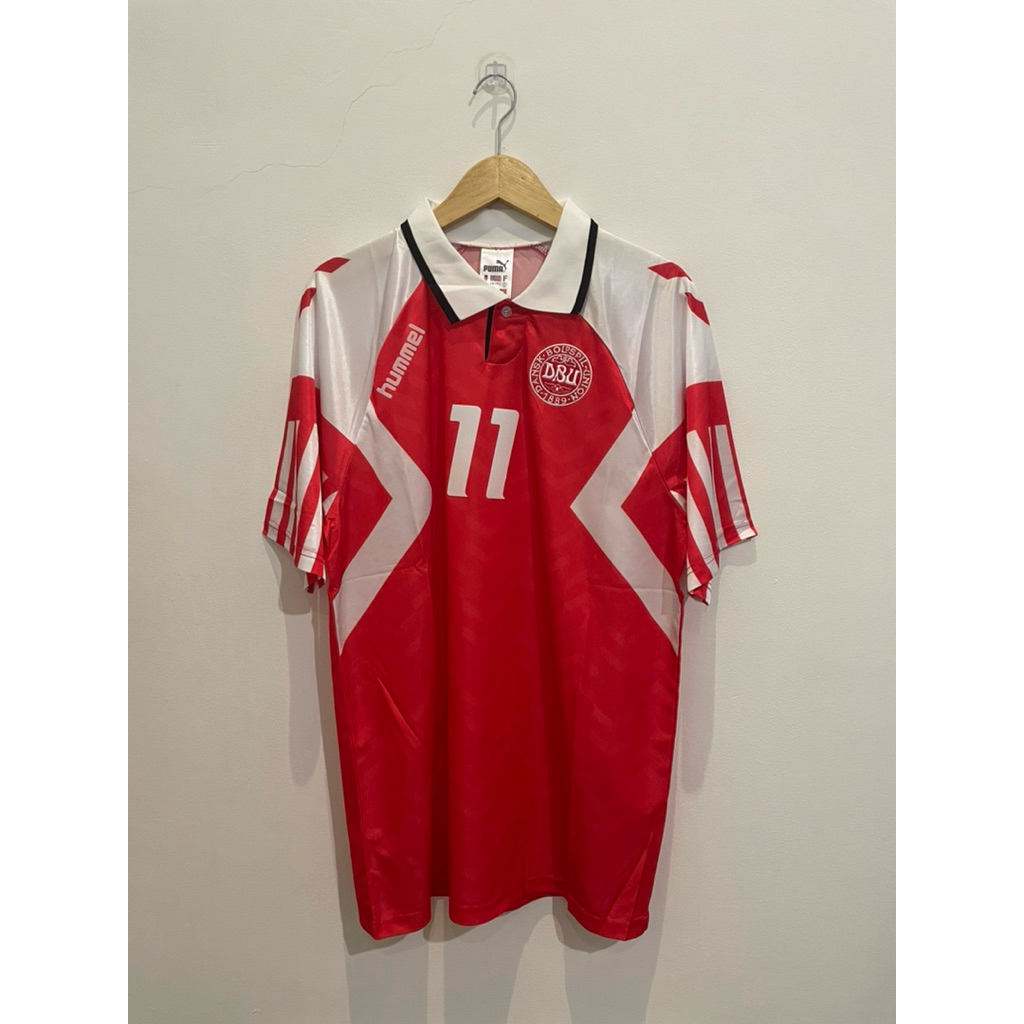 Maillot Rétro Danemark 1998 - #10 M. Laudrup - Coupe Du Monde - Taille M - Neuf