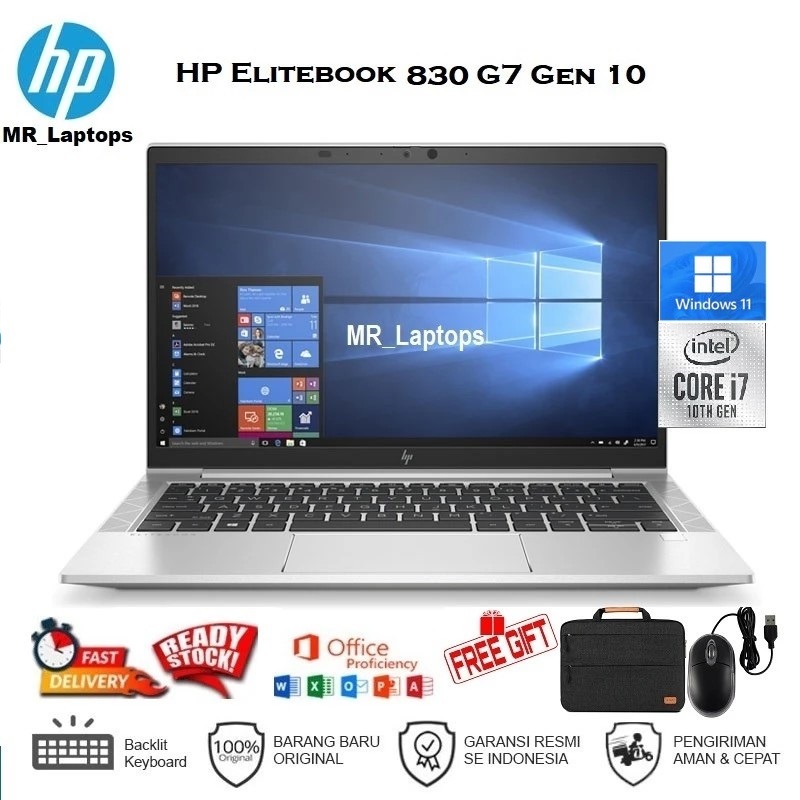 HP EliteBook 830 G7 i7 / 16GB/512GB SSD Laptop HP Elitebook 830 G7