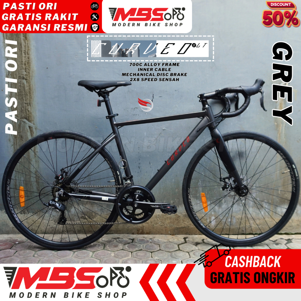 Jual Sepeda Roadbike POLICE TORONTO ELEMENT FRC 50 EVO CRD CURVED LT ...