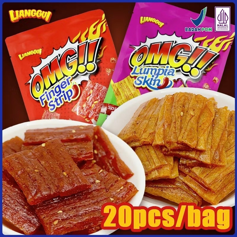Jual [HALAL] Lianggui Snack Omg Finger Strip, Omg Lumpia Strip Rasa ...