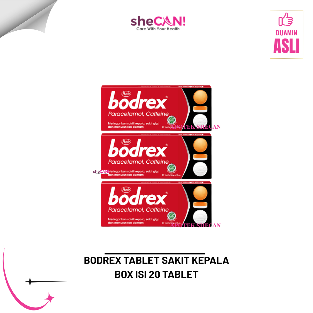 Jual Bodrex Tablet Sakit Kepala Dan Nyeri Box Isi 20 Tablet | Shopee ...