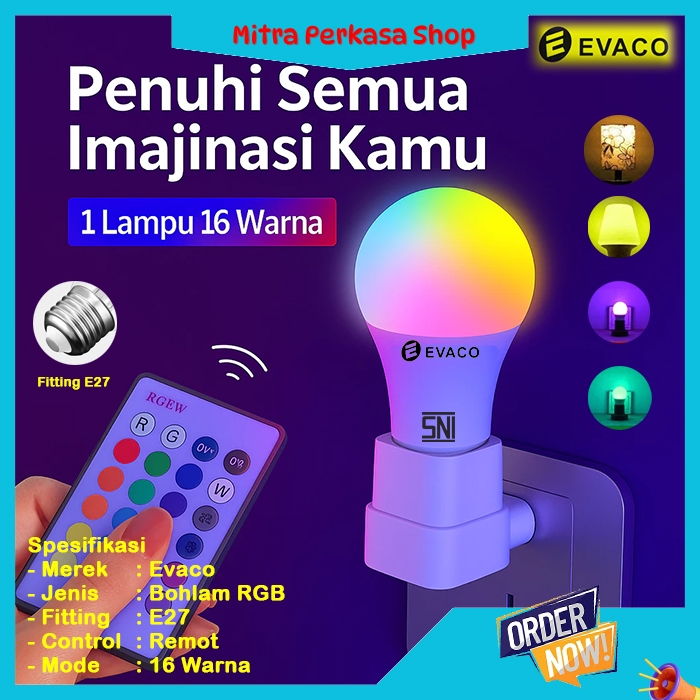 Jual Lampu RGB Remote Lampu Control / Lampu Remote RGB / 18WATT ...