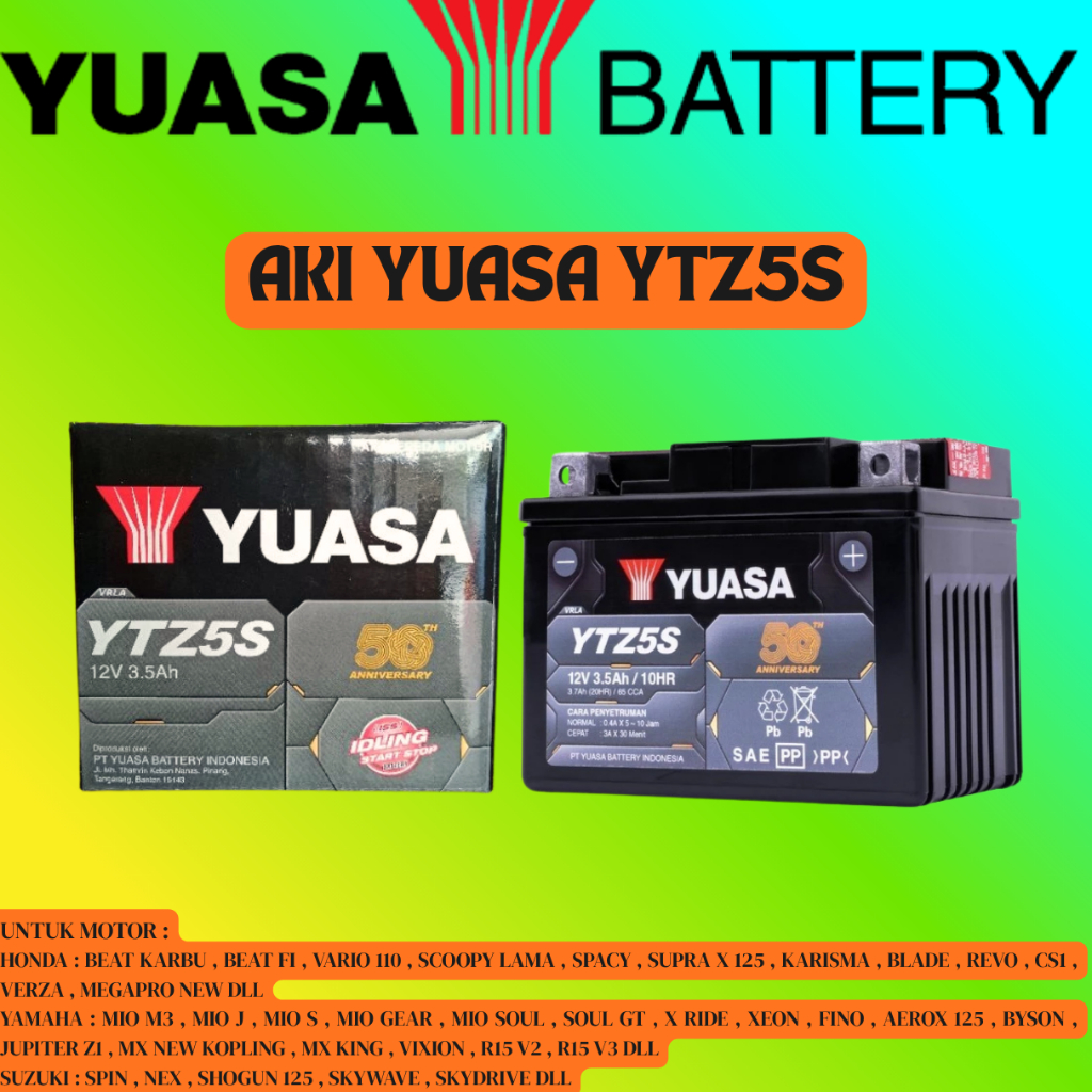 Jual AKI MOTOR SPIN NEX SKYWAVE SKYDRIVE HAYATE SHOGUN 125 AXELO