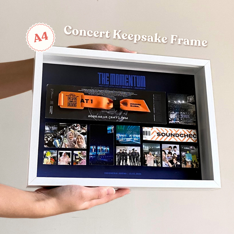 Jual [A4 Concert Keepsake Frame] Custom Frame Kenang-kenangan Konser ...