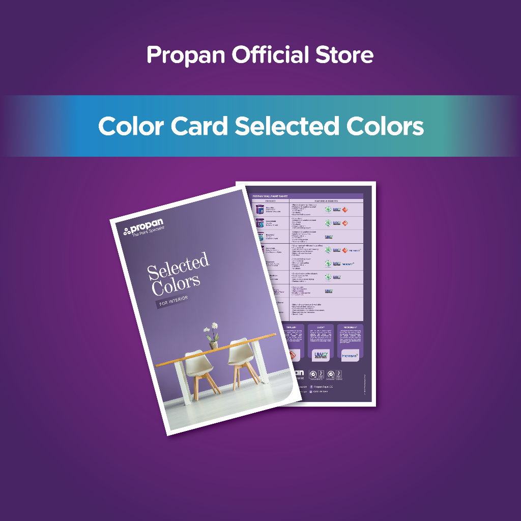 Jual PROPAN COLOR CARD CAT TEMBOK SELECTED COLOR | Shopee Indonesia