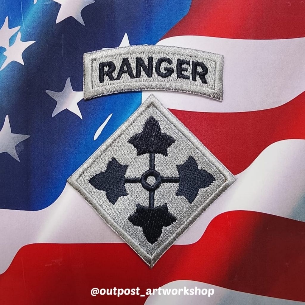 Jual Patch Ranger Tab 4th Infantry Division ACU Pattern Army Combat ...